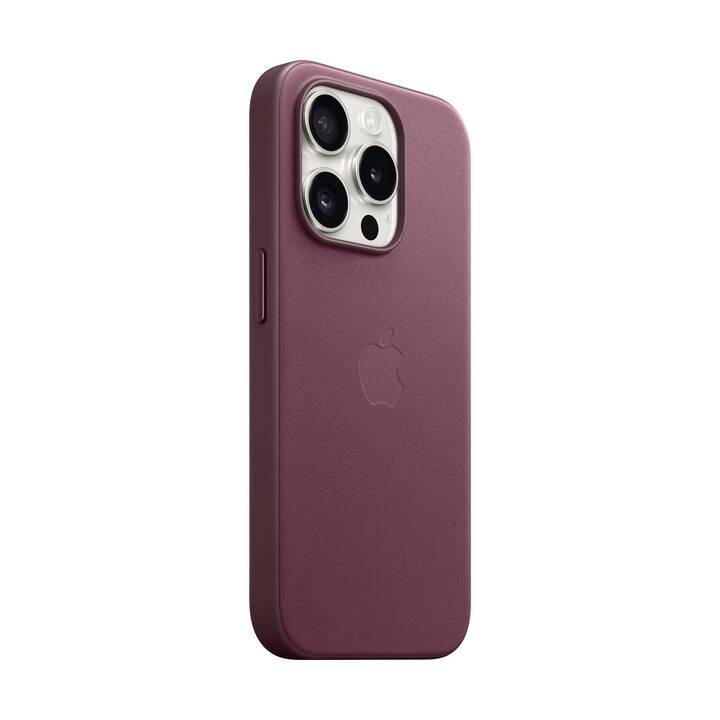 APPLE Backcover Fine Woven (iPhone 15 Pro, Rosso mora)