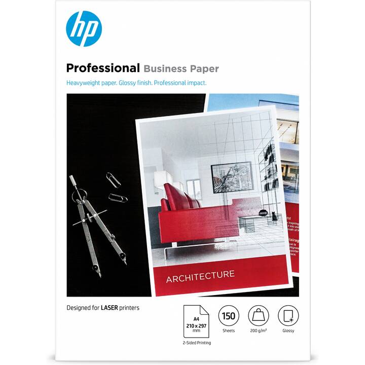 HP Fotopapier (150 Blatt, A4, 200 g/m2)