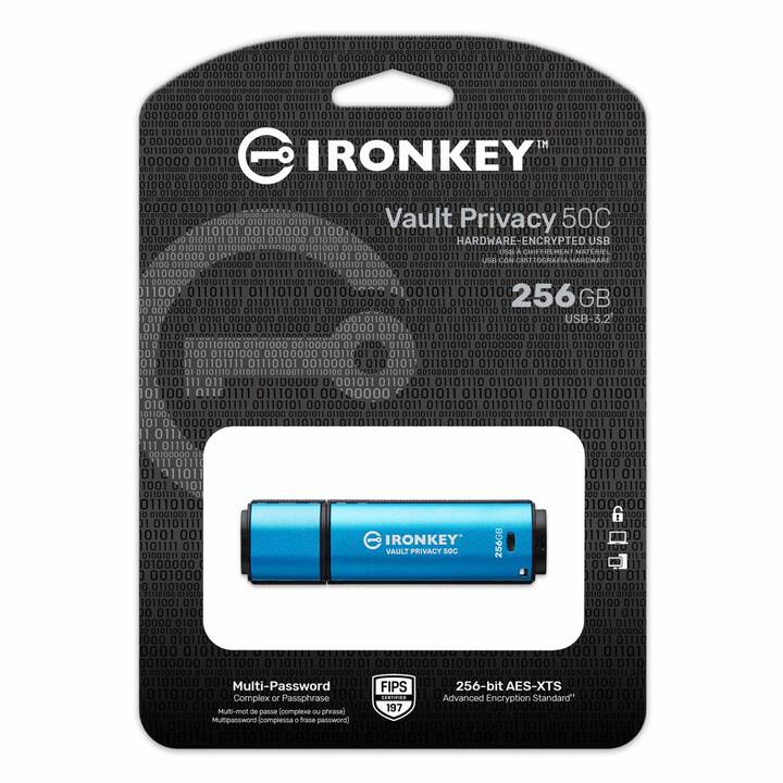 KINGSTON TECHNOLOGY IronKey VP50 (256 GB, USB 3.2 Typ-C)