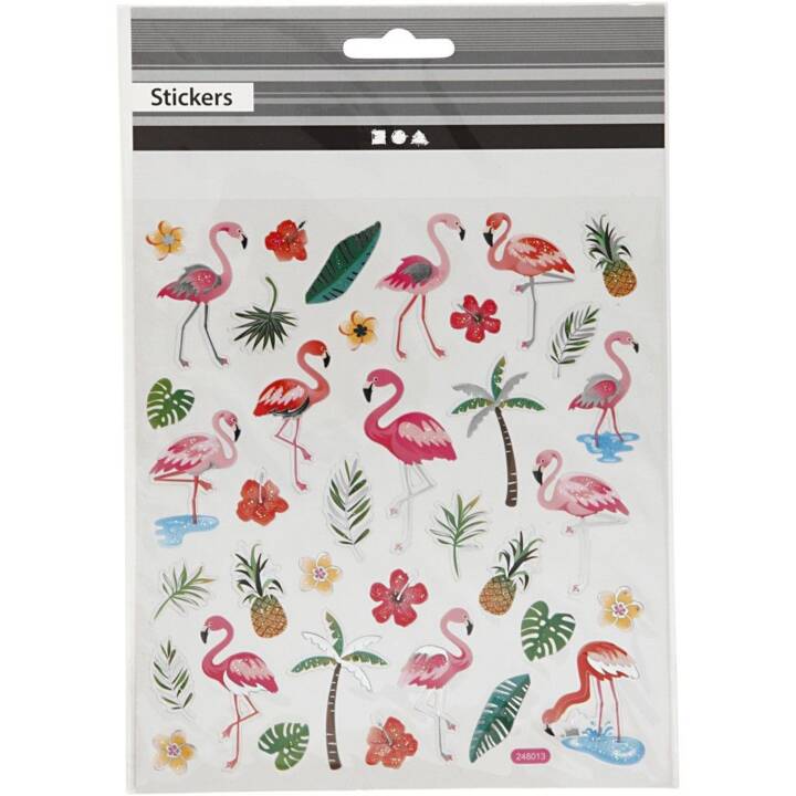 CREATIV COMPANY Sticker (Flamingo, 37 Stück)