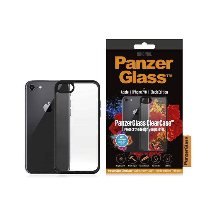 PANZERGLASS Backcover ClearCase (iPhone 6, iPhone SE 2020, iPhone 7, iPhone 8, iPhone 6s, Transparent)
