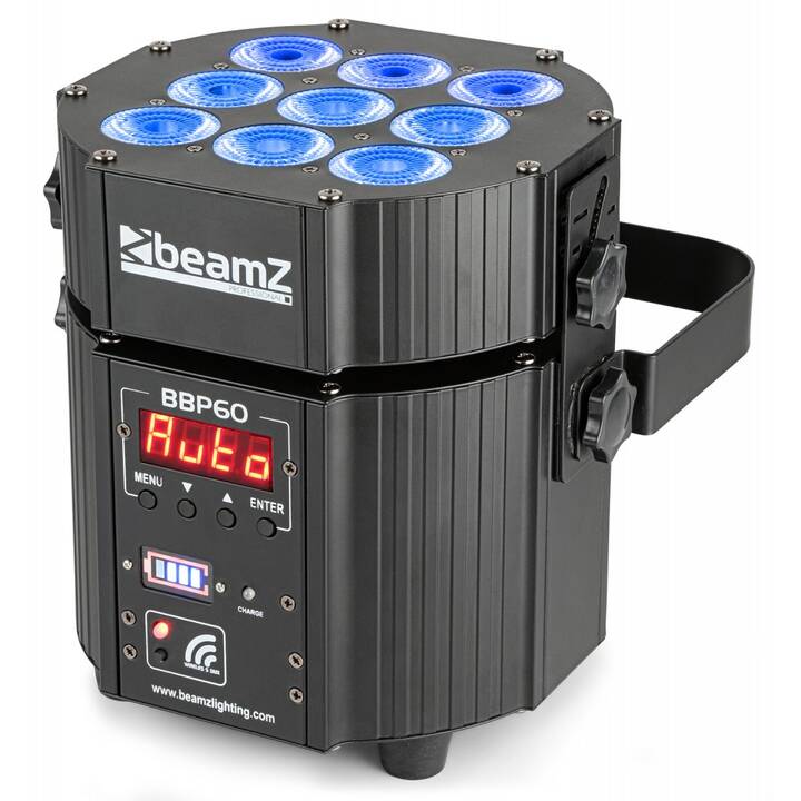 BEAMZ BBP60 (Stroboscope, Ultraviolet, Bleu, Blanc chaud, Vert, Rouge)