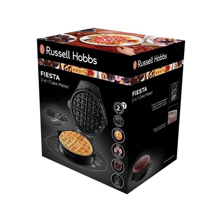 RUSSELL HOBBS Piastra per waffle Fiesta 3 in 1 (900 W)