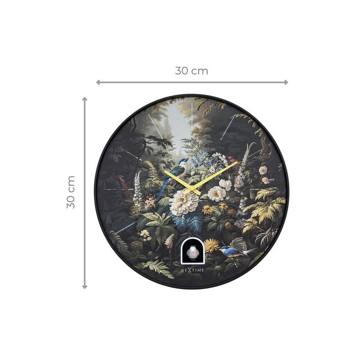 NEXTIME Wonderland Forest Horloge murale (Analogique, 30 cm)