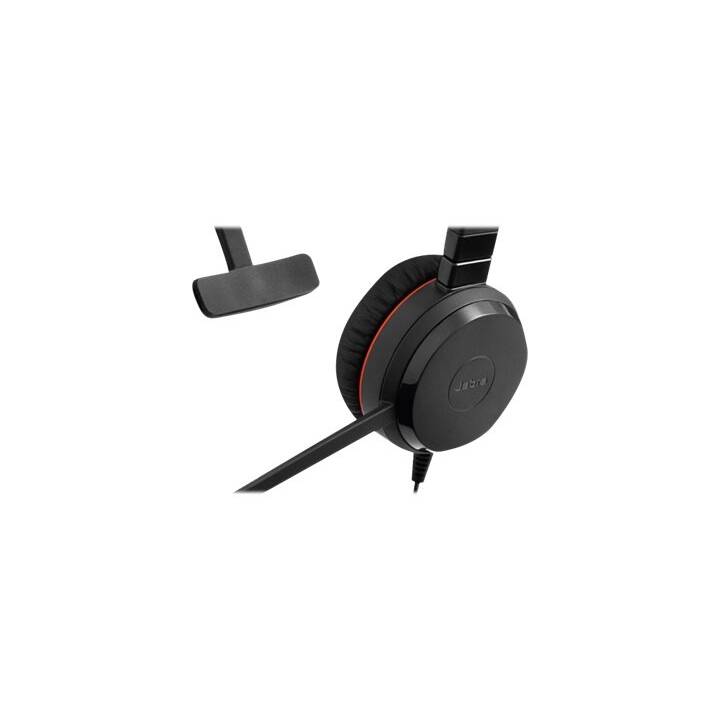 JABRA Casque micro de bureau Evolve 30 II (On-Ear, Câble, Noir)