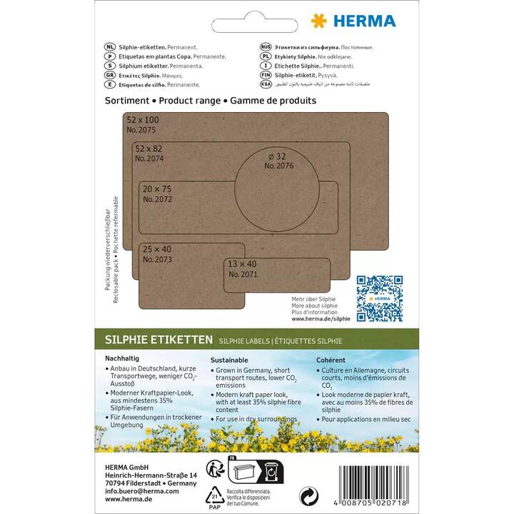 HERMA Étiquettes RFID (1 pièce)