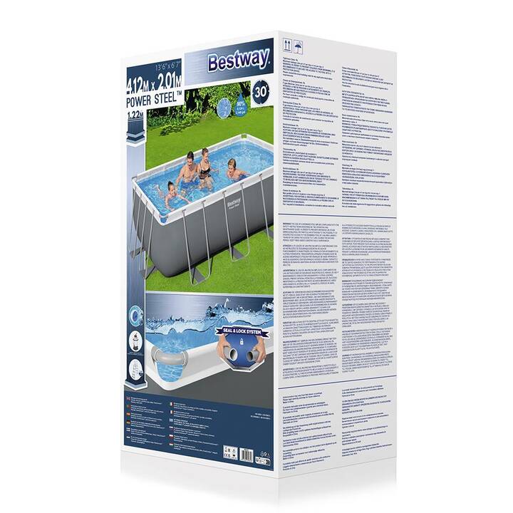 BESTWAY Piscina fuori terra con struttura tubolare in acciaio (196 cm x 282 cm x 84 cm)