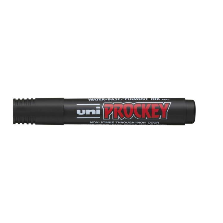 UNI Permanent Marker Prockey (Schwarz, 1 Stück)