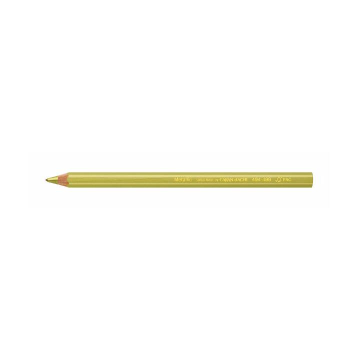 CARAN D'ACHE Crayons de couleur (Doré, 1 pièce)