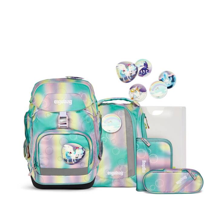 ERGOBAG Set di borse Pack Magic BubbleBear (20 l, Giallo, Rosa, Turchese)