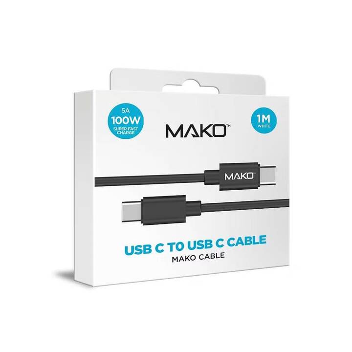 MAKO USB-C 100W Kabel (USB-C, 1 m)