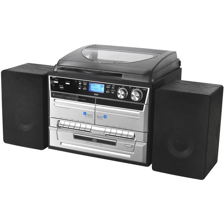 SOUNDMASTER Musiccentre (Schwarz, Bluetooth, CD)