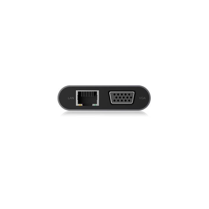 ICY BOX Dockingstation IB-DK4040-CPD (HDMI, VGA, 3 x USB 3.0 Typ-A)