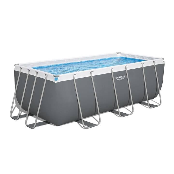 BESTWAY Piscina fuori terra con struttura tubolare in acciaio Power Steel (201 cm x 412 cm x 122 cm)