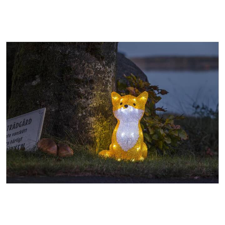 KONSTSMIDE Leuchtfigur Weihnachten Acrylic (Fuchs, 32 LEDs)