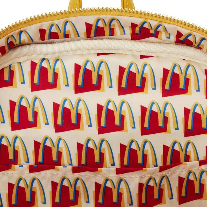 LOUNGEFLY McDonald's: Big Mac Zaino (Alimenti, Giallo, Beige, Marrone, Verde, Bianco)