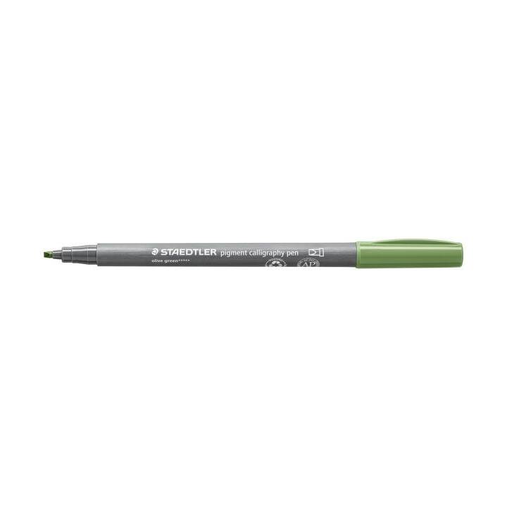 STAEDTLER 375-57 Crayon feutre (Vert olive, 1 pièce)