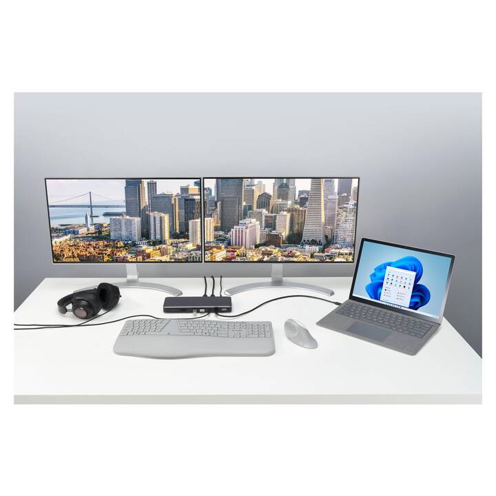 KENSINGTON Stazione d'aggancio (2 x HDMI, HDMI, RJ-45 (LAN), 2 x USB 3.1 Typ-A, USB 3.1 di tipo C, 2 x USB 3.1 Gen 2 Typ-A, Thunderbolt 4)