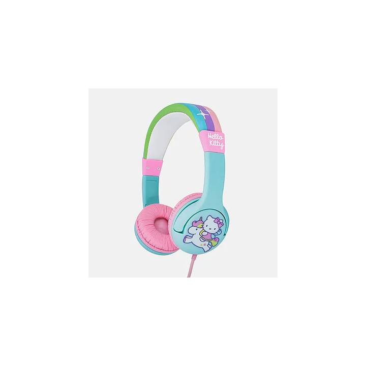 OTL TECHNOLOGIES Rainbow Kitty Pink Kinderkopfhörer (On-Ear, Mehrfarbig)