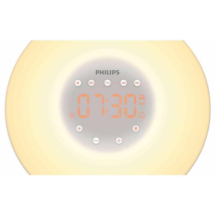 PHILIPS Réveil de luminothérapie Wake-up Light HF3505 (Beige)