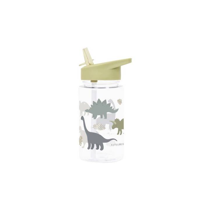 ALLC Bottiglia per bambini Dinosaurs (450 ml, Transparente, Verde)