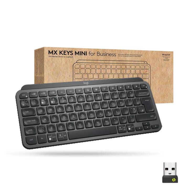 LOGITECH MX Keys Mini for Business (Bluetooth, Svizzera, Senza fili)