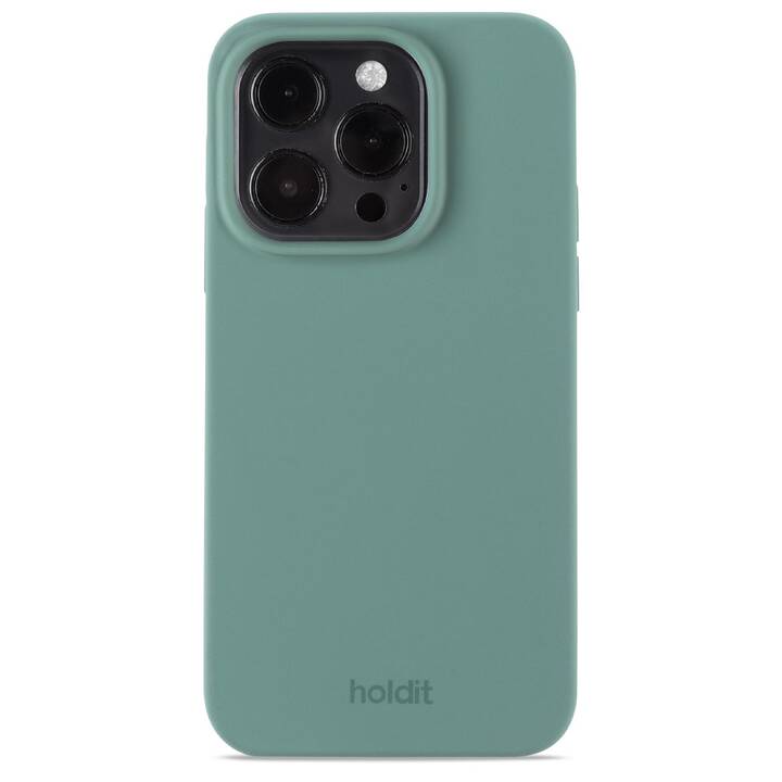 HOLDIT Backcover (iPhone 15 Pro, Moosgrün)