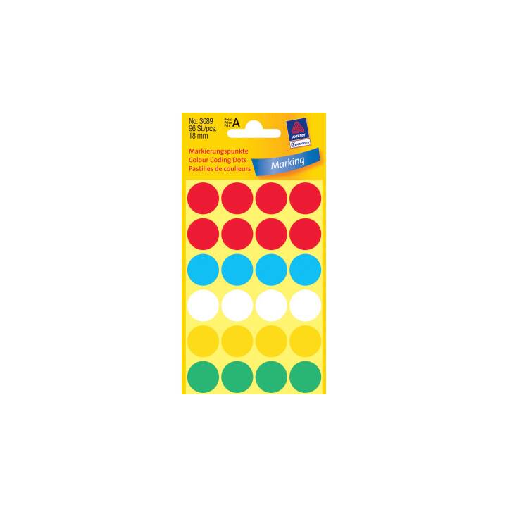 AVERY ZWECKFORM Sticker (Mehrfarbig)