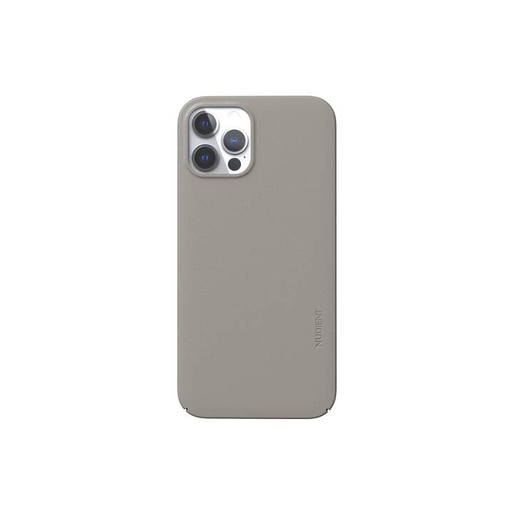 NUDIENT Backcover Thin Case Magsafe (iPhone 12, iPhone 12 Pro, Beige)