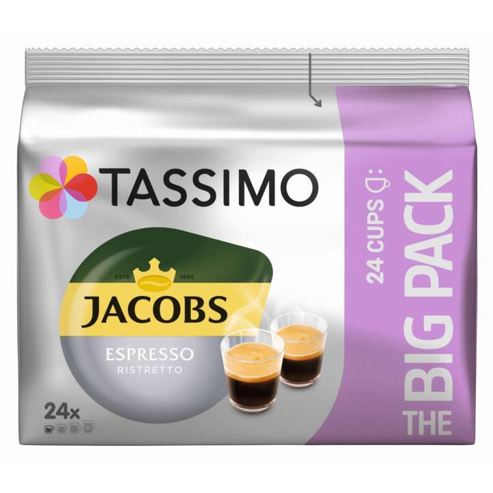 TASSIMO Capsules de Café Ristretto Jacobs (24 Pièce)