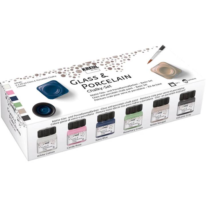 C. KREUL Peinture pour verre Set (6 x 20 ml, Multicolore)