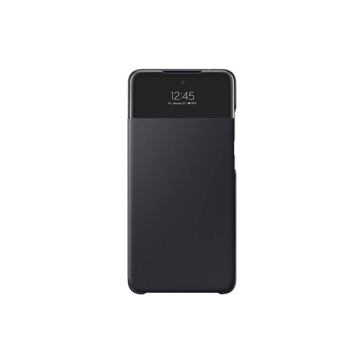 SAMSUNG Flipcover Smart Clear View Cover (Galaxy A52, Antibactérien, Noir)