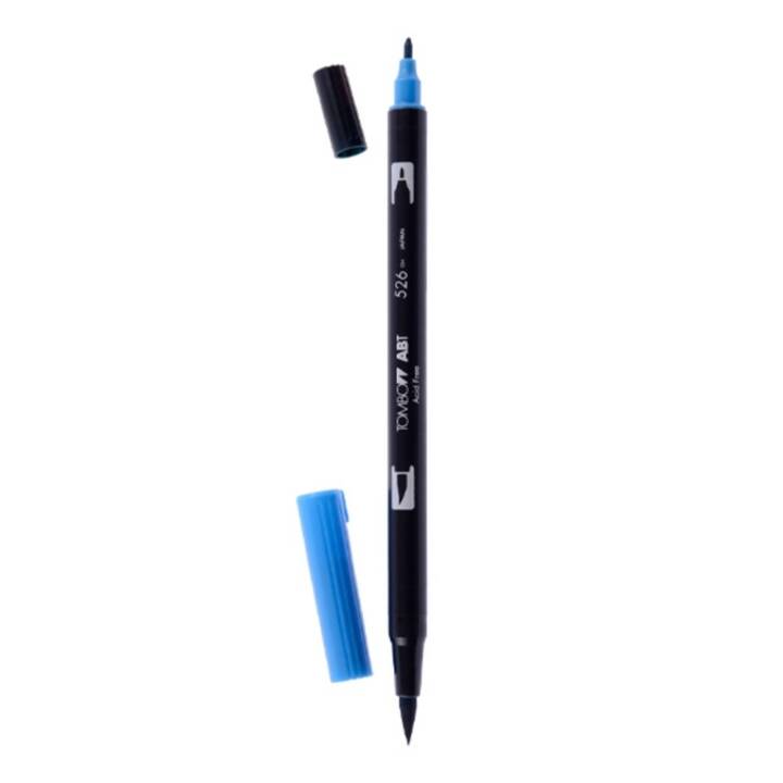 TOMBOW Dual Brush Filzstift (Blau, 1 Stück)