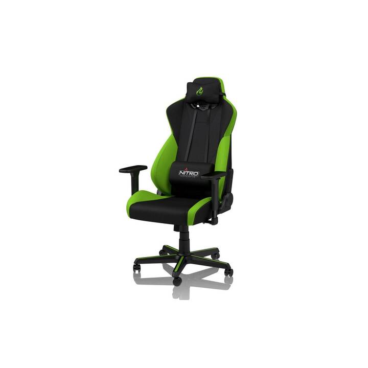 NITRO CONCEPTS Gaming Chaise S300 (Noir, Vert)