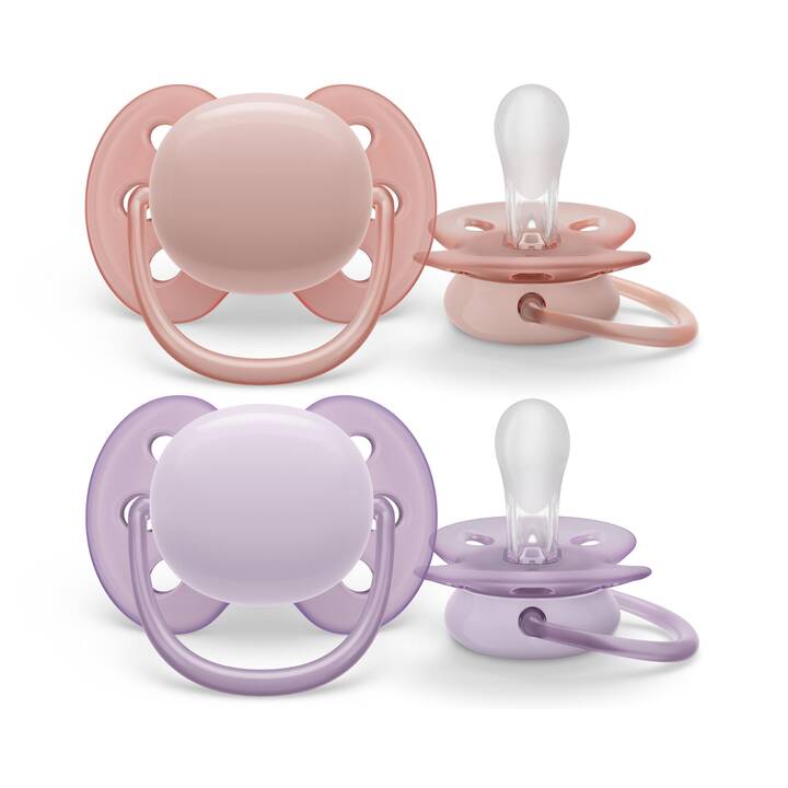 PHILIPS AVENT Nuggi (Lila, Pink, Weiss, 0 M - 6 M)