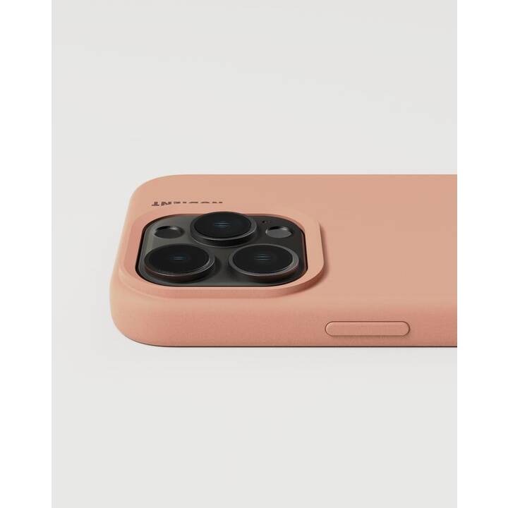 NUDIENT Backcover (iPhone 15 Pro, Orange, Couleur pêche)