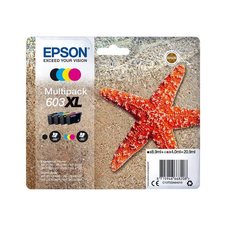 EPSON 603XL (Jaune, Noir, Magenta, Cyan, Multipack)