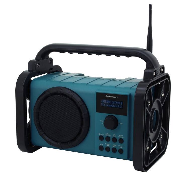 SOUNDMASTER DAB80 Radio cantiere (Nero, Turchese)