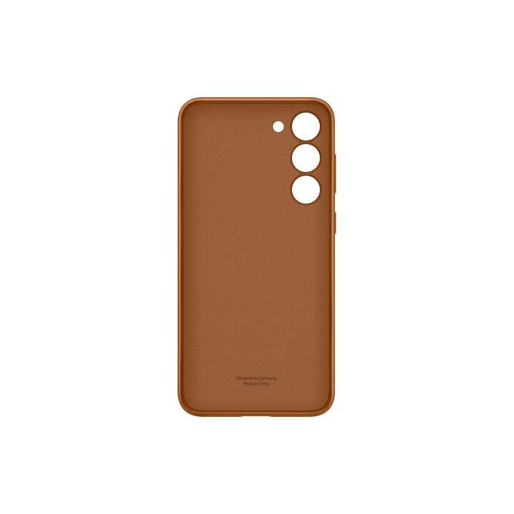 SAMSUNG Backcover Leather (Galaxy S23+, Chameau)