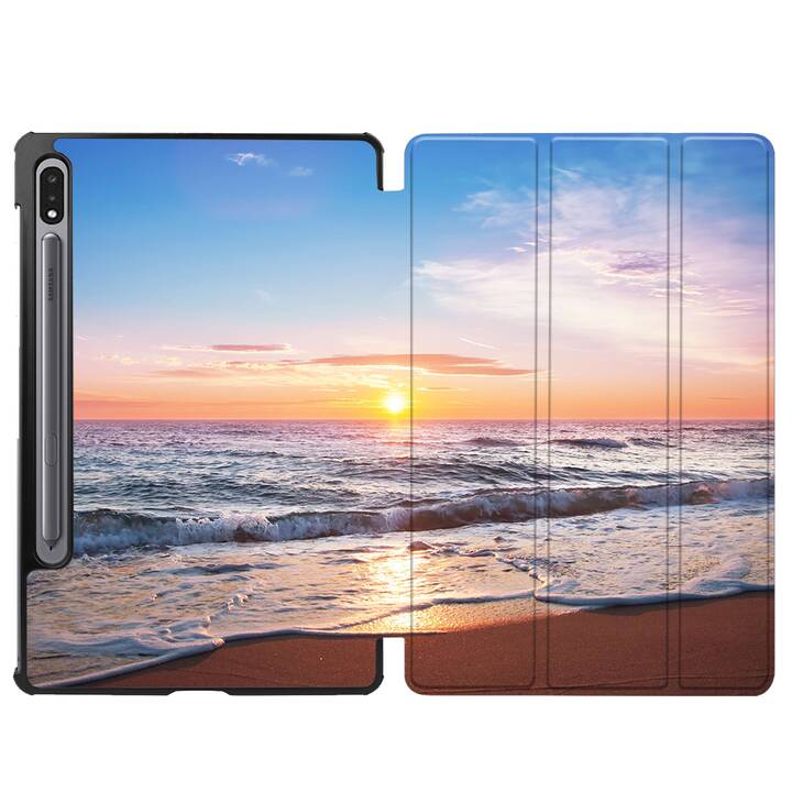 EG flip cover per Samsung Galaxy Tab S7 FE 12,4" (2021) - blu spiaggia