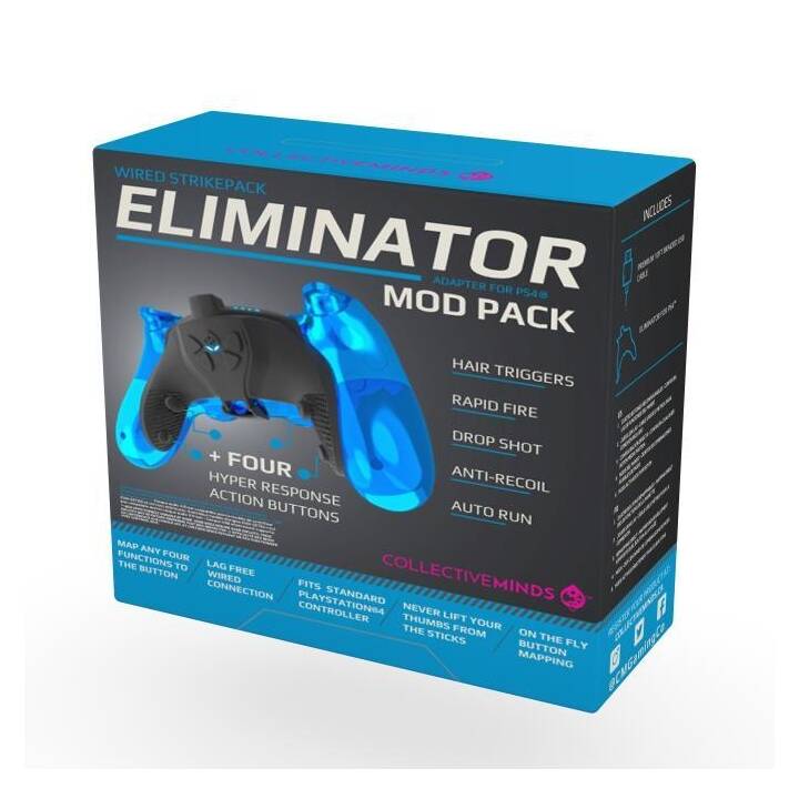 COLLECTIVEMINDS Strike Pack Eliminator Controllergrip (PlayStation 4, Schwarz)