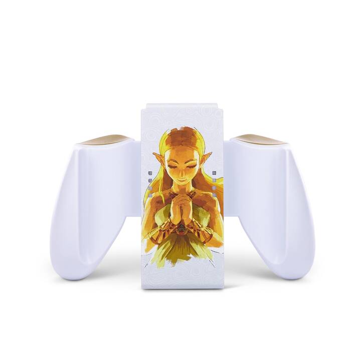 POWER A Joy-Con Zelda Comfort Controllergrip (Nintendo Switch, Oro, Bianco)