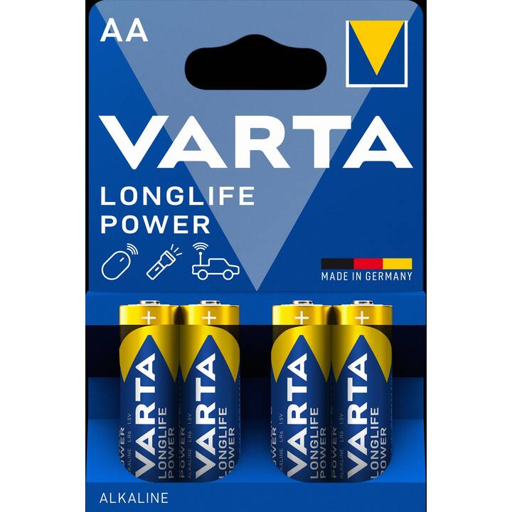 VARTA Batterie (AA / Mignon / LR6, 4 Stück)