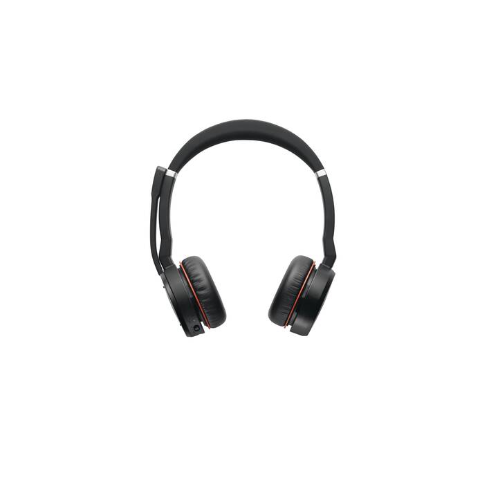 JABRA Office Headset Evolve 75SE (On-Ear, Kabel und Kabellos, Schwarz)