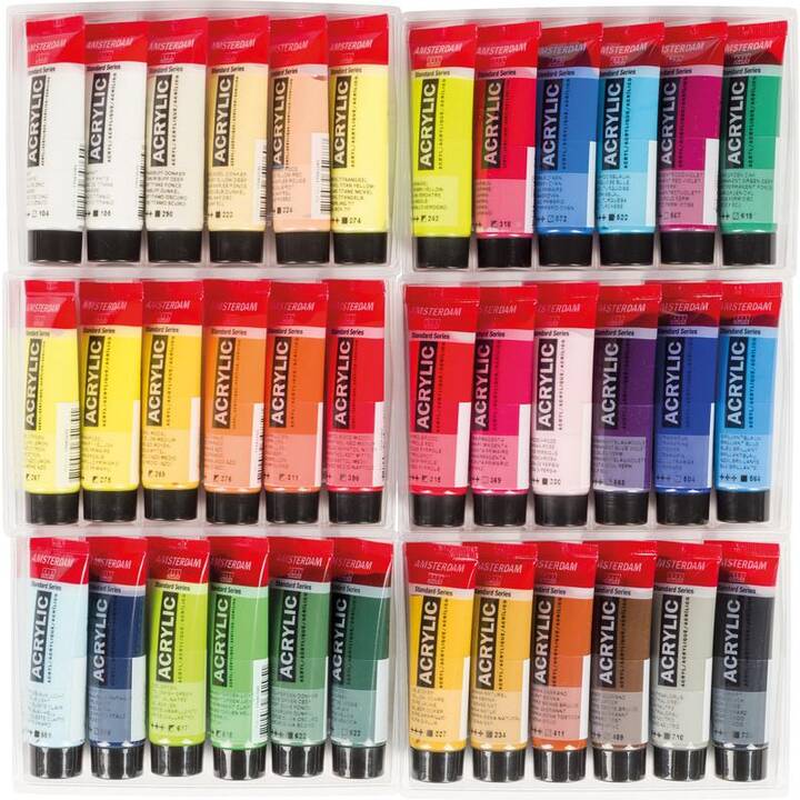 TALENS Couleur acrylique Amsterdam Starter Set (36 x 20 ml, Multicolore)