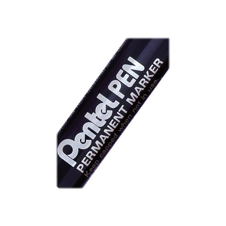 PENTEL Permanent Marker (Schwarz, 1 Stück)