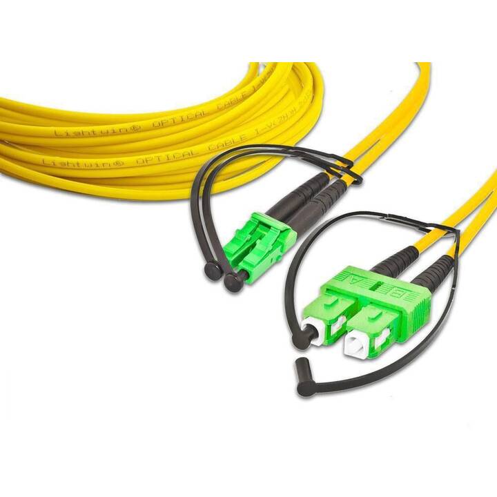 LIGHTWIN Netzwerkkabel (SC/APC, LC/APC, 2 m)