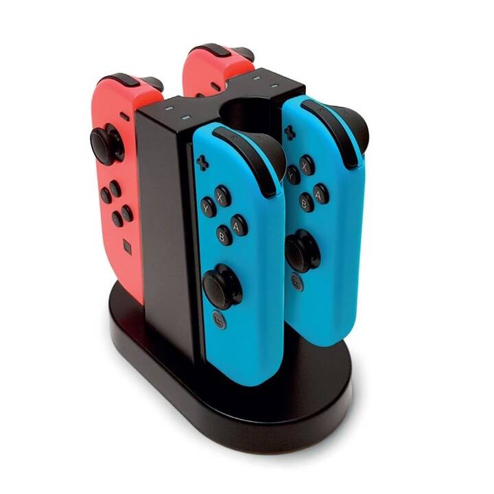 BIGBEN INTERACTIVE Quad Charging Station Base de recharge (Nintendo Switch, Noir)