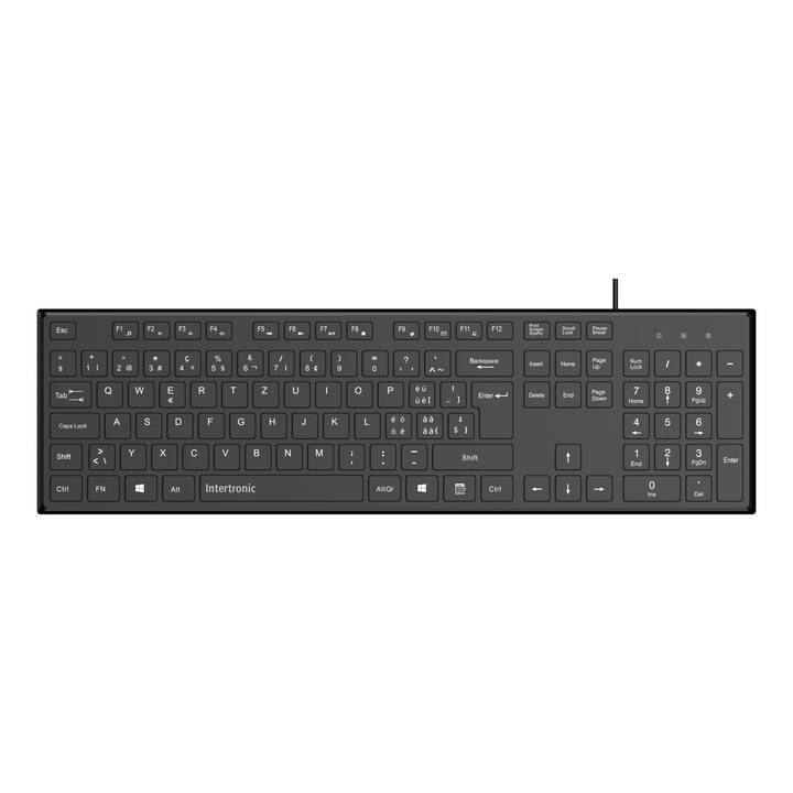 Keyboard Inter INTERTRONIC Wired Keyboard (USB, Schweiz, Deutschland, Kabel ...