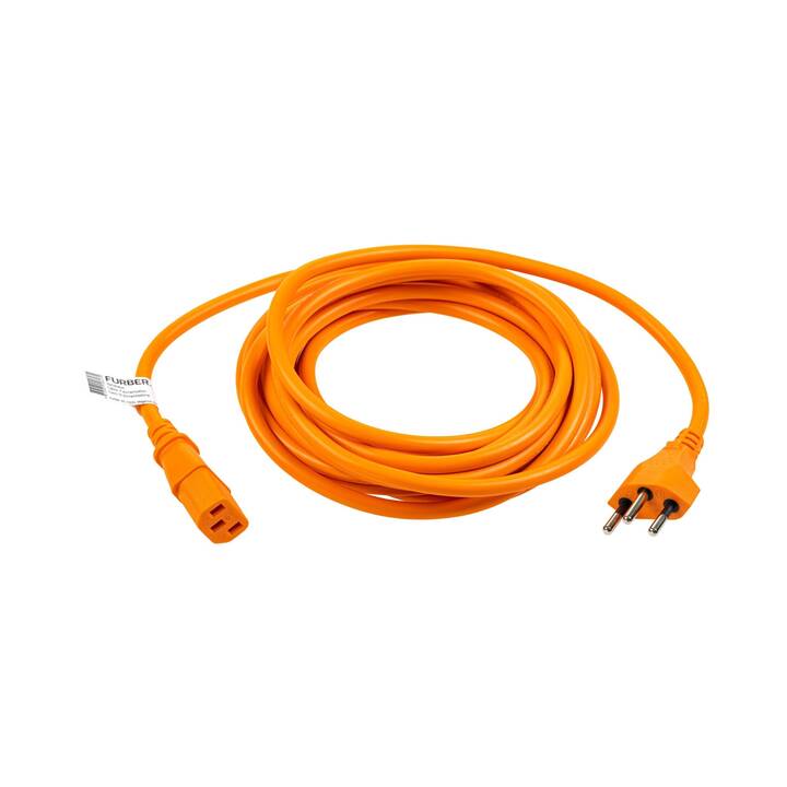 FURBER.POWER Câble secteur (C13 / T12, 3 m, Orange)
